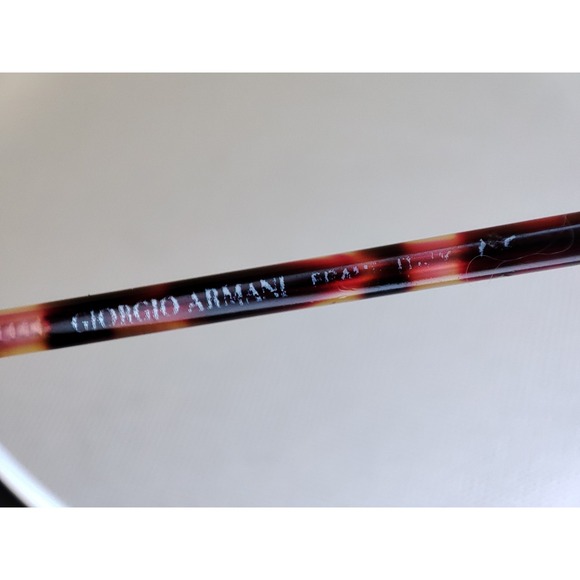 Vintage Giorgio Armani 134 306 Eyeglass Frames Round Gold Tortoise 50-20 Italy - Picture 11 of 14